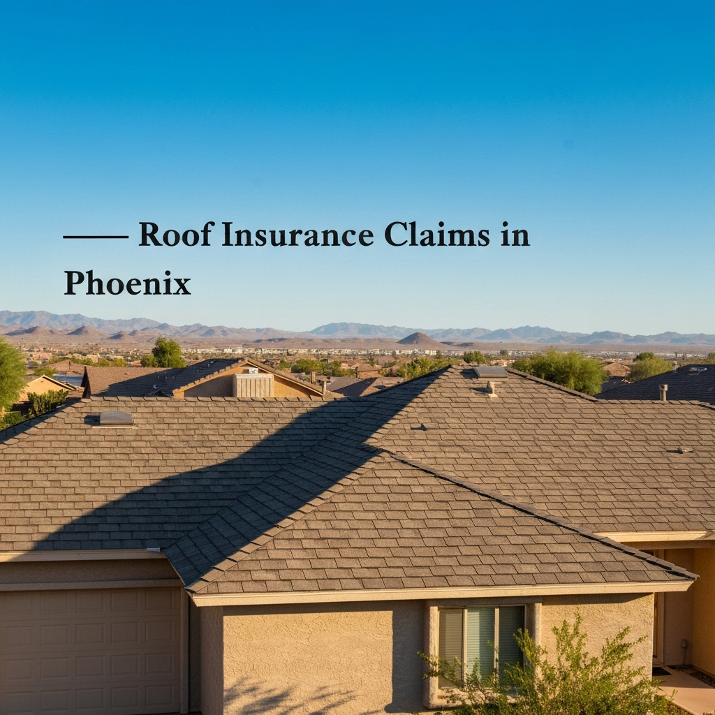 Phoenix homeowner reviewing insurance documents for roof coverage
